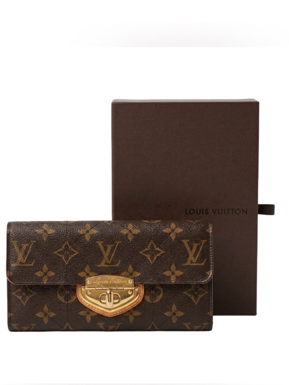 Louis Vuitton Monogram Etoile Sarah Wallet M66556 Quilted Turn-Lock